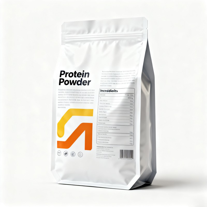 Flacher Proteinpulverbeutel